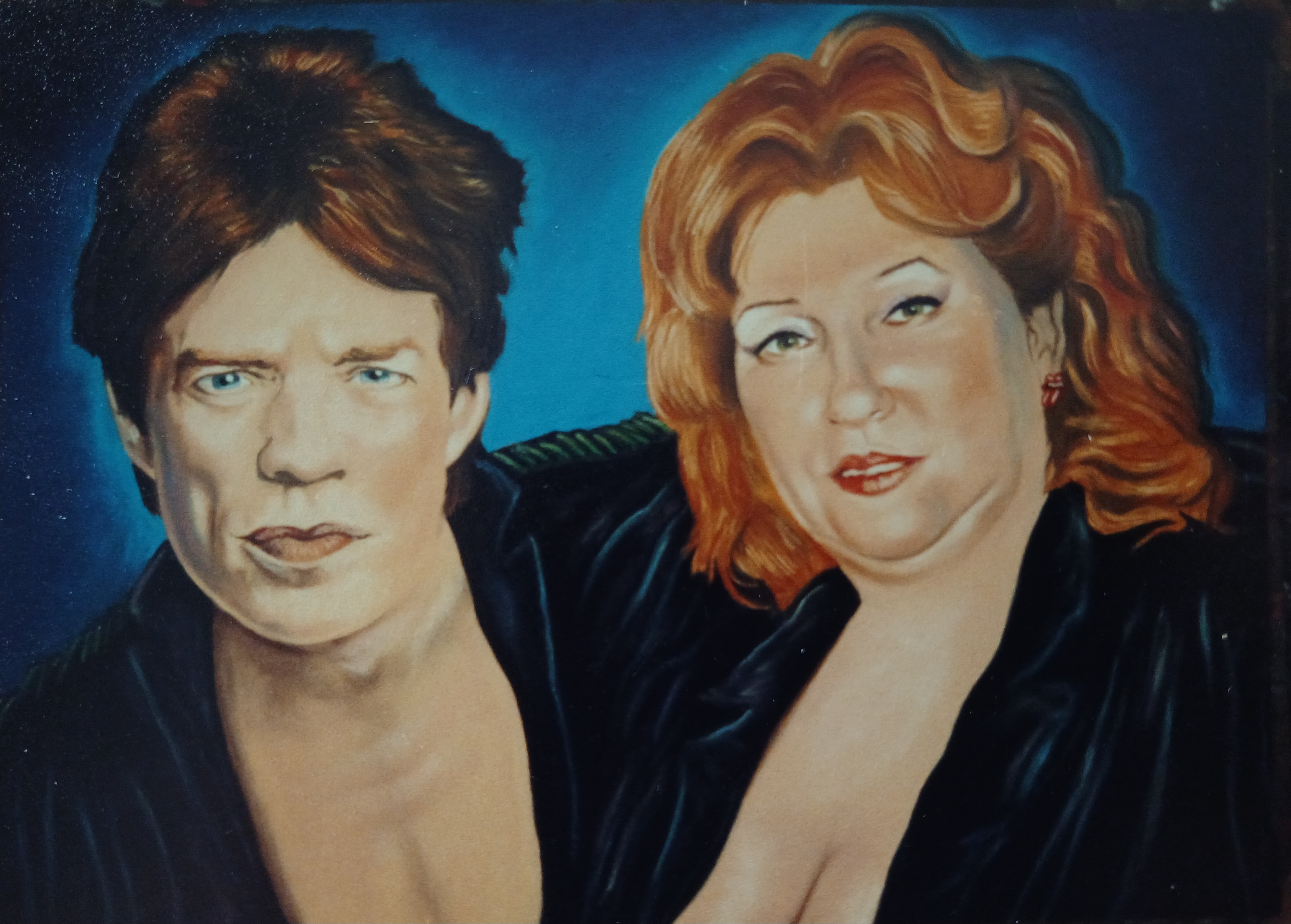 Mick Jagger and Marian van Andel
